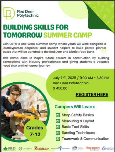 RDP Trades Camp flyer with registration link
